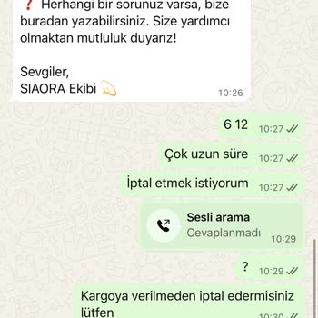 Sipariş İptali Ve Para İadesi Talebim Cevapsız Kaldı
