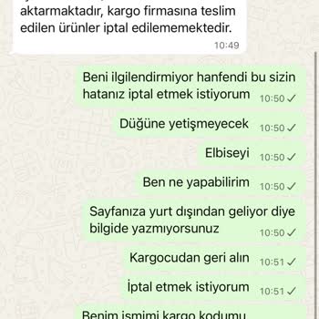 Sipariş İptali Ve Para İadesi Talebim Cevapsız Kaldı