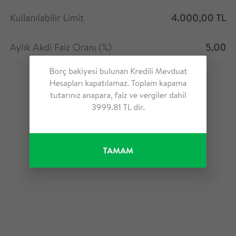 KMH Hesabım Borçsuz Olmasına Rağmen Kapatılamıyor, Sicilim Olumsuz Etkileniyor