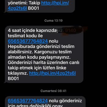 Kargo Teslimatında İletişimsizlik Ve Mağduriyet Yaşıyorum