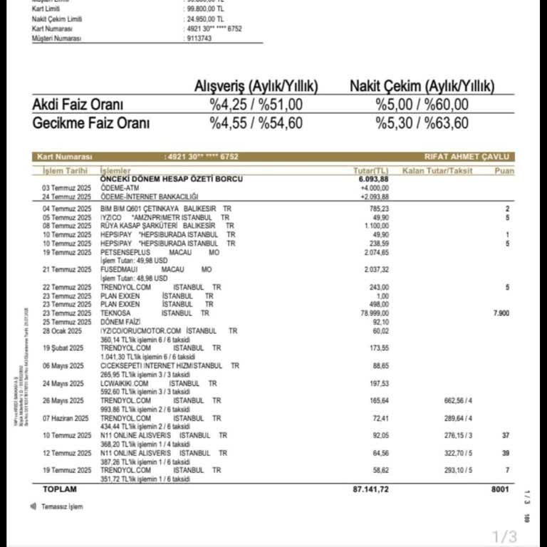 Babamın Hesabından İzinsiz Para Çekilmiş