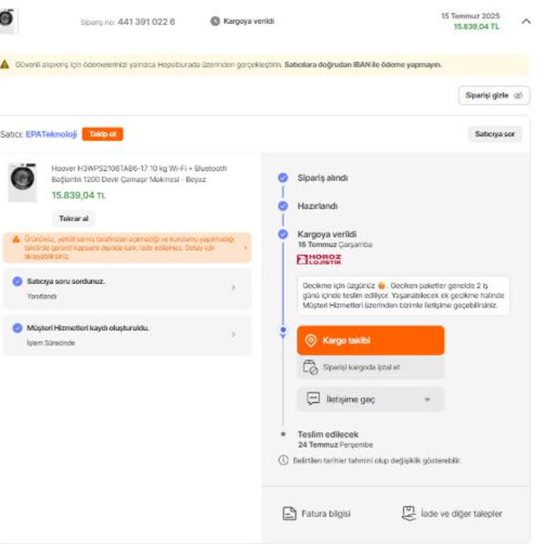Adrese Teslimat Yapılmadı, Mağdur Edildim