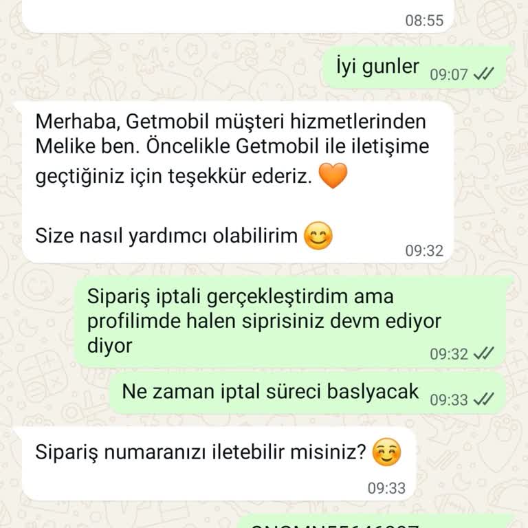 Sipariş İptali Talebim Gerçekleştirilmeyip Kargoya Verildi