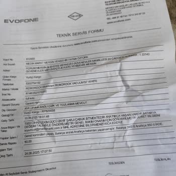 Media Markt Sigortalı Robot Süpürgede Batarya Değişimi Yapılmıyor