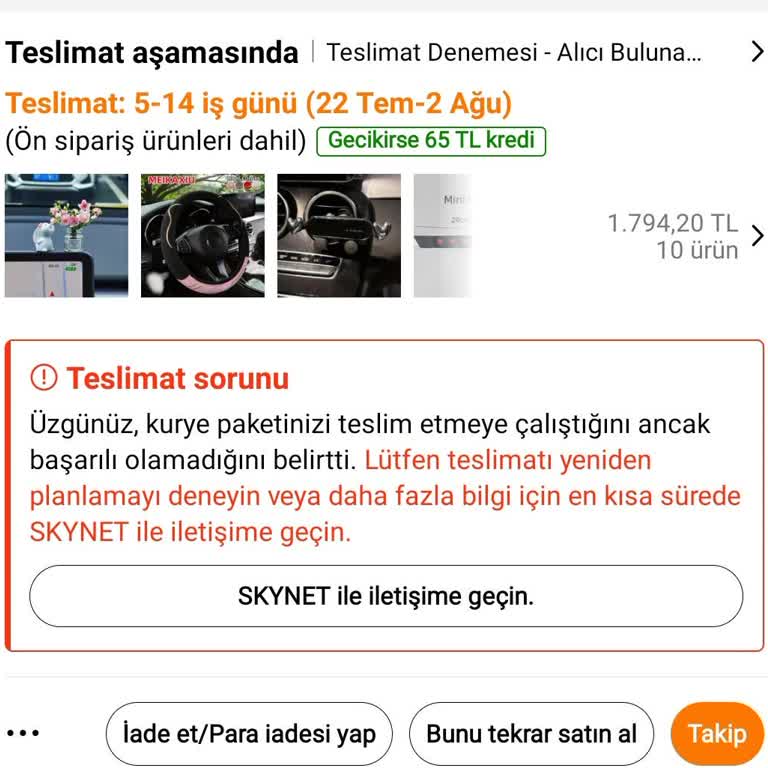 Doğru Adrese Teslim Edilmeyen Kargo Ve Ulaşılamayan Müşteri Hizmeti