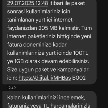 Turkcell Kullanılmayan İnternet İçin Haksız Ücretlendirme