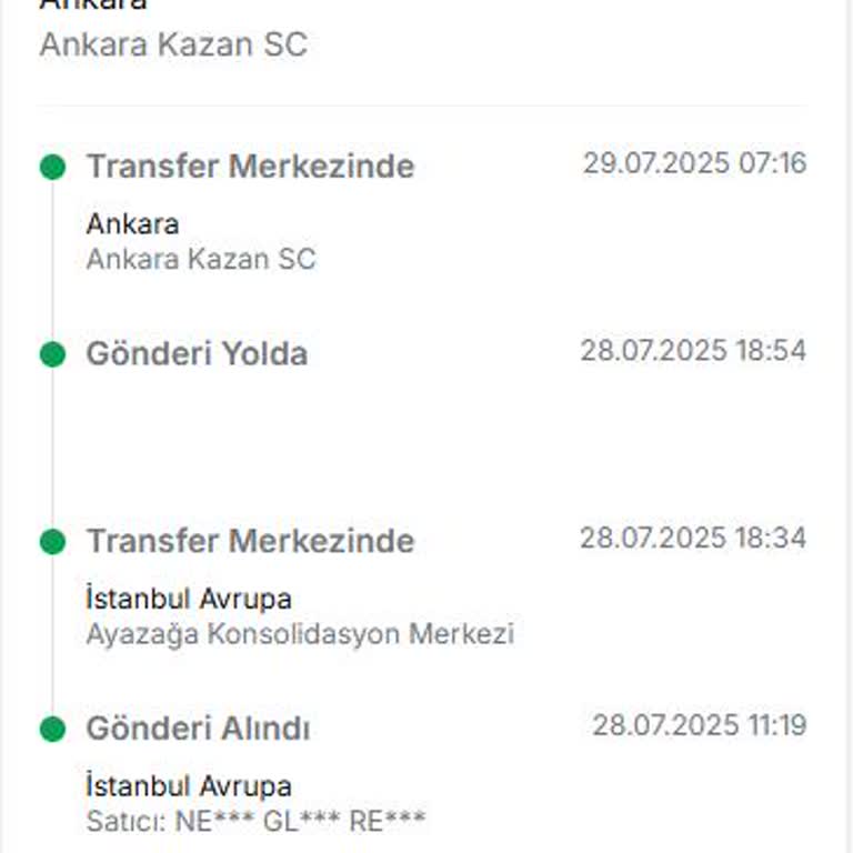 Trendyol Express Kargo Hizmetinde Sürekli Gecikme Ve Alternatif Kargo Talebi