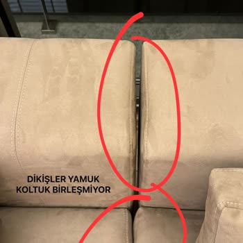 Tepe Home Salon Takımım Yamuk Ve Yırtık Geldi Mağdur Olduk