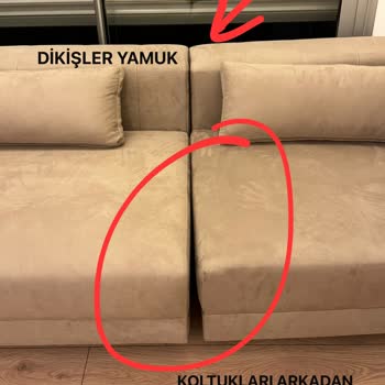 Tepe Home Salon Takımım Yamuk Ve Yırtık Geldi Mağdur Olduk