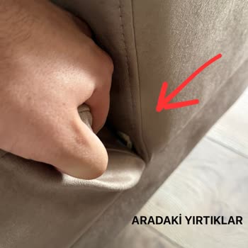 Tepe Home Salon Takımım Yamuk Ve Yırtık Geldi Mağdur Olduk