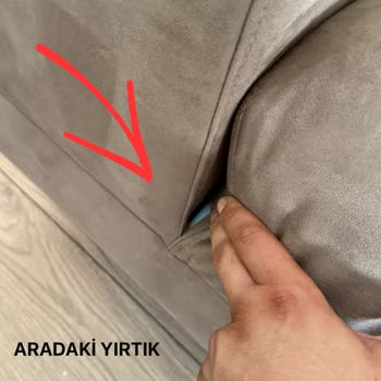 Tepe Home Salon Takımım Yamuk Ve Yırtık Geldi Mağdur Olduk