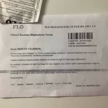 Reebok Ayakkabıda Kısa Sürede Deformasyon Ve İade Sorunu