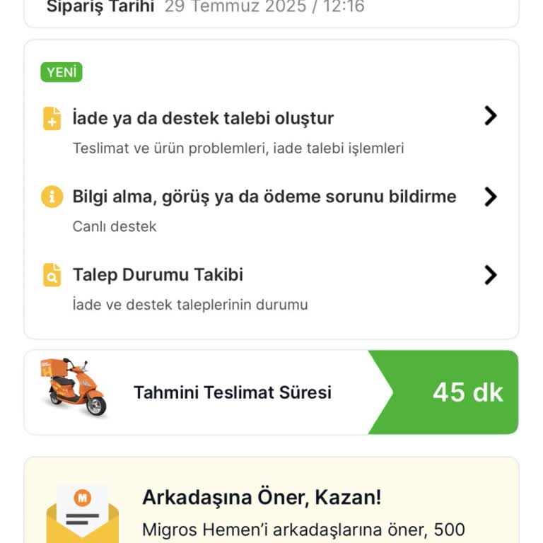 Migros Hemen'de Teslimat Gecikiyor, Müşteri Hizmeti Yok, Stok Sorunu Bitmiyor!