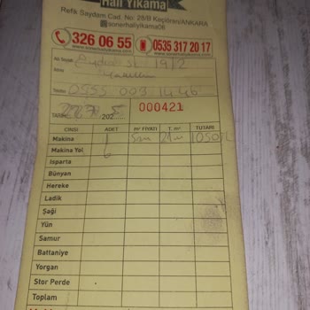 Halı Yıkama Hizmetinde Eksiklik Ve İlgisizlik