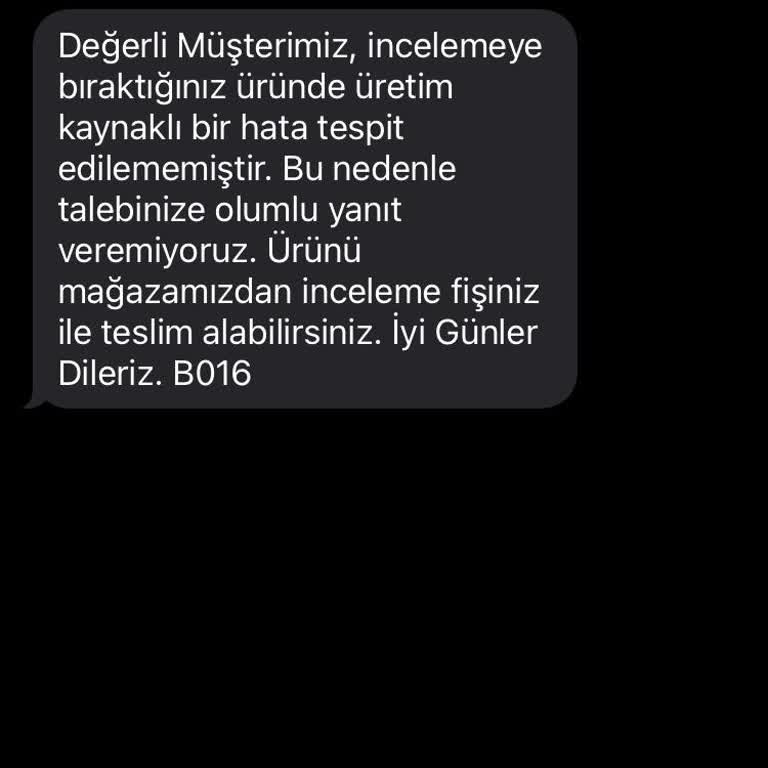 Ayakkabıda Üretim Hatası Ve Değişim Talebim Reddedildi