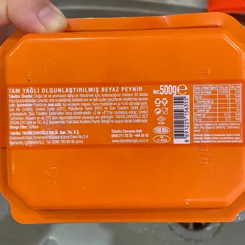 Tahsildaroğlu Aldığım Beyaz Peynirin Bozuk Çıkması ve Ambalajında Hijyen Sorunu Yaşadım