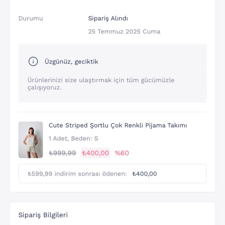 Sipariş Sorunları Ve Müşteri Hizmetlerinde İlgisizlik Yaşadım