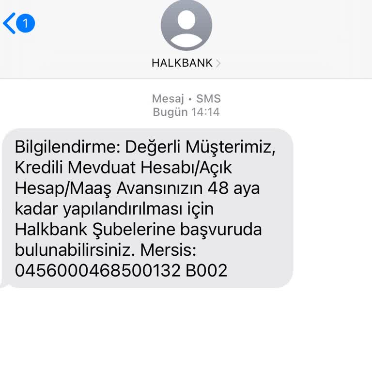 Halkbank Mesajı İle Şube Uygulaması Arasında Tutarsızlık Yaşadım