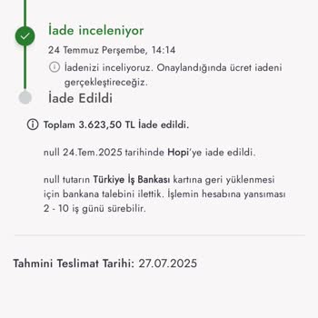 Boyner İade Sürecinde Gecikme Ve Müşteri Hizmetlerinden Yetersiz Destek