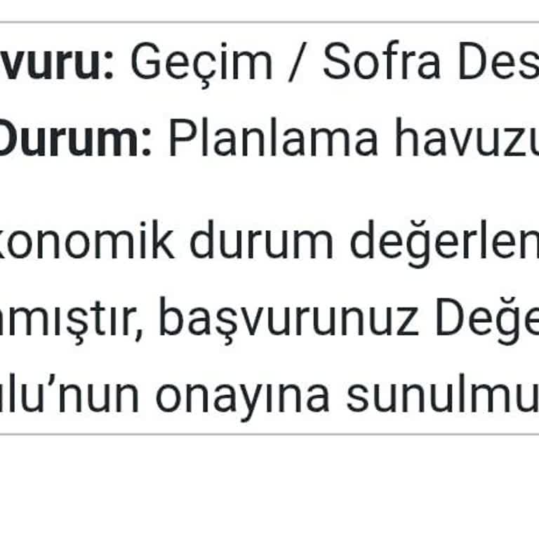 Sofra Destek Başvurum İki Yıldır Sonuçlanmadı, Mağduriyet Yaşıyorum