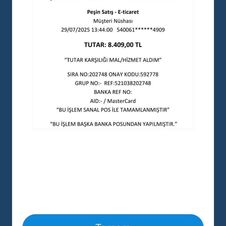 Zara'da Bilgim Dışında Yapılan Yüksek Tutar Harcama Şoku