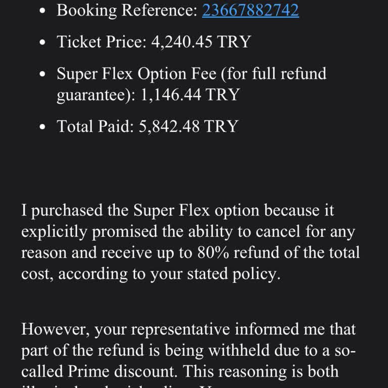 EDreams Koşulsuz İade Sözü Yerine Getirilmedi, Mağdur Edildim