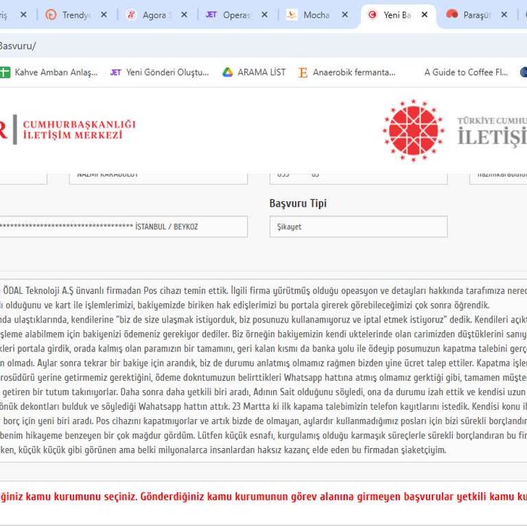 Ödeal Pos Cihazı İptalinde Süreç Şeffaf Değil Ve Müşteri Sürekli Borçlandırılıyor