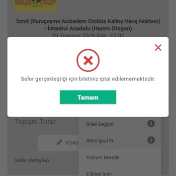 Asya Tur'dan Aldığım Biletle Sefer Gerçekleşmedi, Mağdur Edildim
