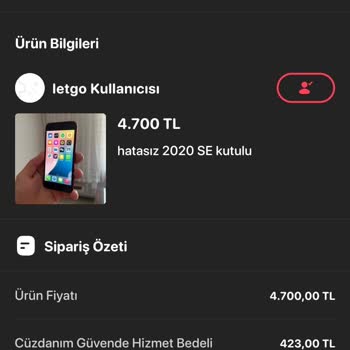 Letgo Cüzdanım Güvende İle Alınan İphone Gönderilmedi, İade De Yapılmadı
