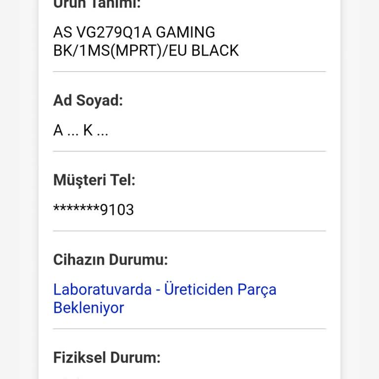 Servis Sonrası Devam Eden Monitör Sorunu Ve Çözüm Beklentisi