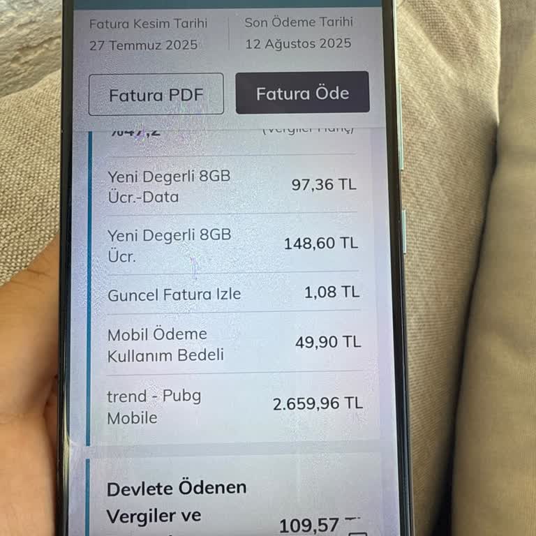 Bilgim Dışında Yapılan Yüksek Tutarli PUBG Mobile Ödemelerinin İptalini Ve İadesini Talep Ediyorum