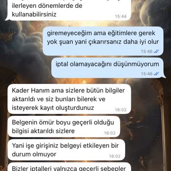 Onayım Olmadan Eğitime Kayıt Edildim, İptal Taleplerim Dikkate Alınmıyor Ve Tehdit Ediliyorum