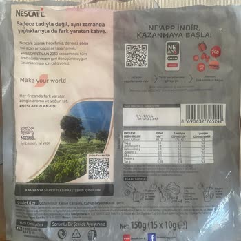 Nescafe 2si1 Arada Paketinden Eksik Ürün Çıkması