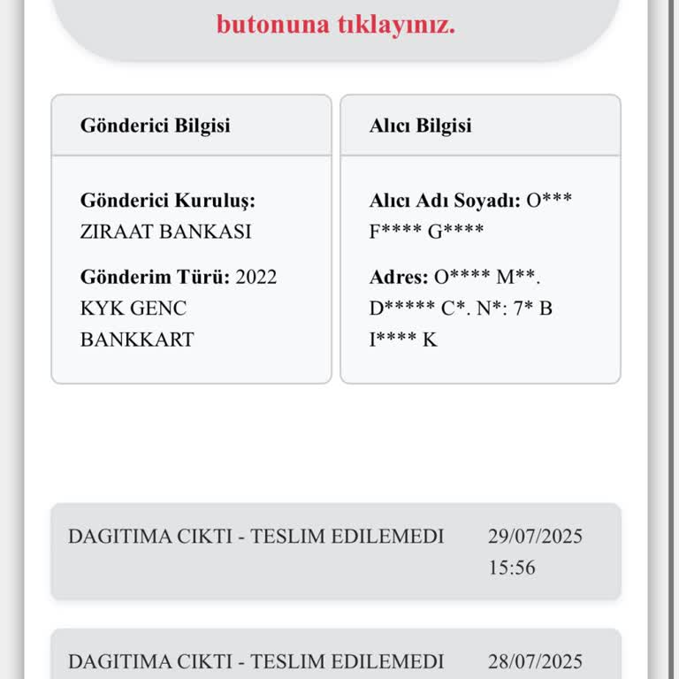 Kargo Şirketinin İlgisizliği Ve Yanıltıcı Hizmeti