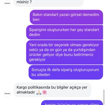 Riosso Siparişimde İade Talebim Reddedildi Mağduriyetim Giderilmiyor
