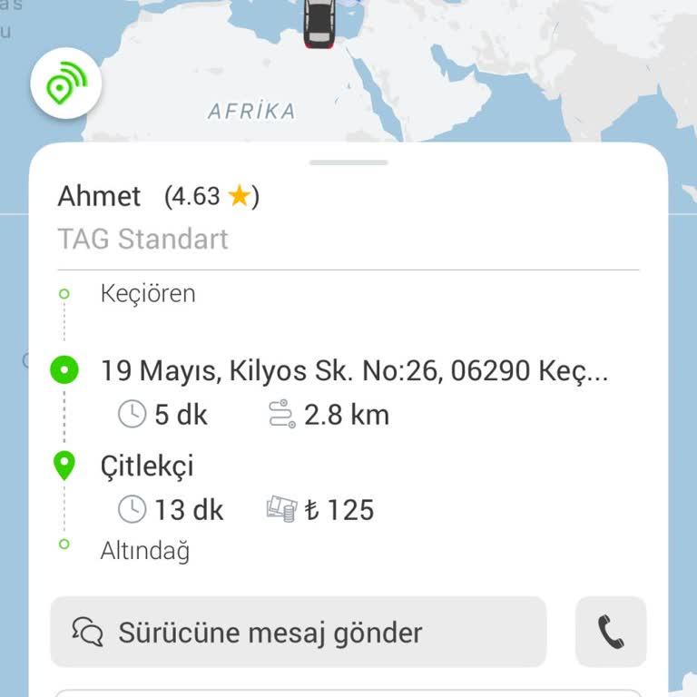 Martı Tag Şoförünün Fiyat Artırma Ve Yolculuk İptali Talebi