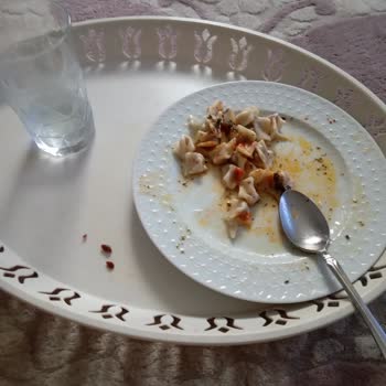 Mantı İçinden Taş Gibi Sert Madde Çıktı!