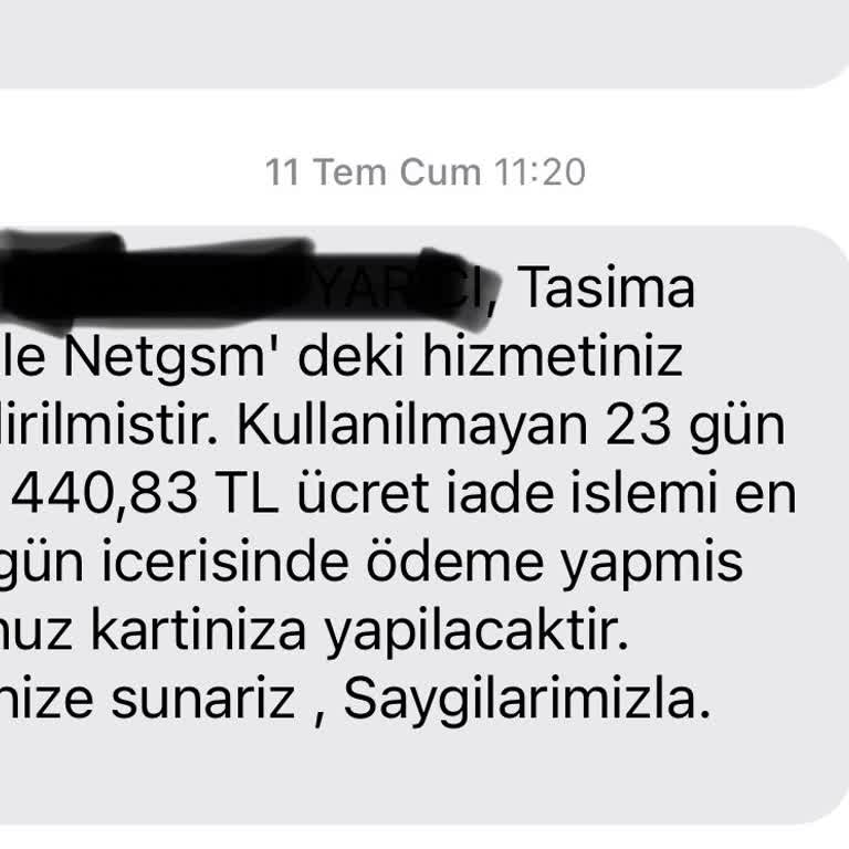Netgsm İade Sözünü Tutmuyor, Paramı Geri Alamıyorum