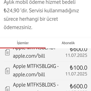 Hesabım Olmadan Apple Store Üzerinden Faturama 2700 TL Yansıtıldı