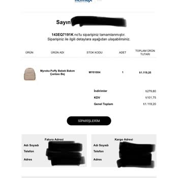 İade Edilen Çantanın Parası Geri Verilmiyor, Müşteri Hizmetleri Sessiz