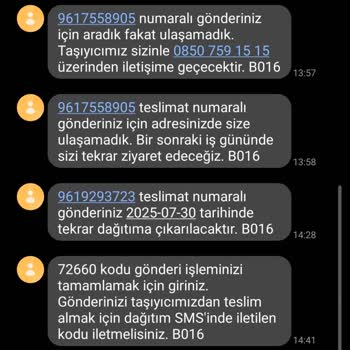 Kargo Teslimatı Yapılmıyor, Müşteri Hizmetleri Çözüm Sunmuyor