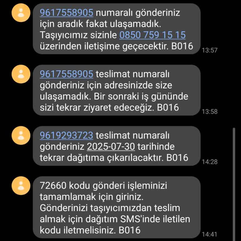 Kargo Teslimatı Yapılmıyor, Müşteri Hizmetleri Çözüm Sunmuyor