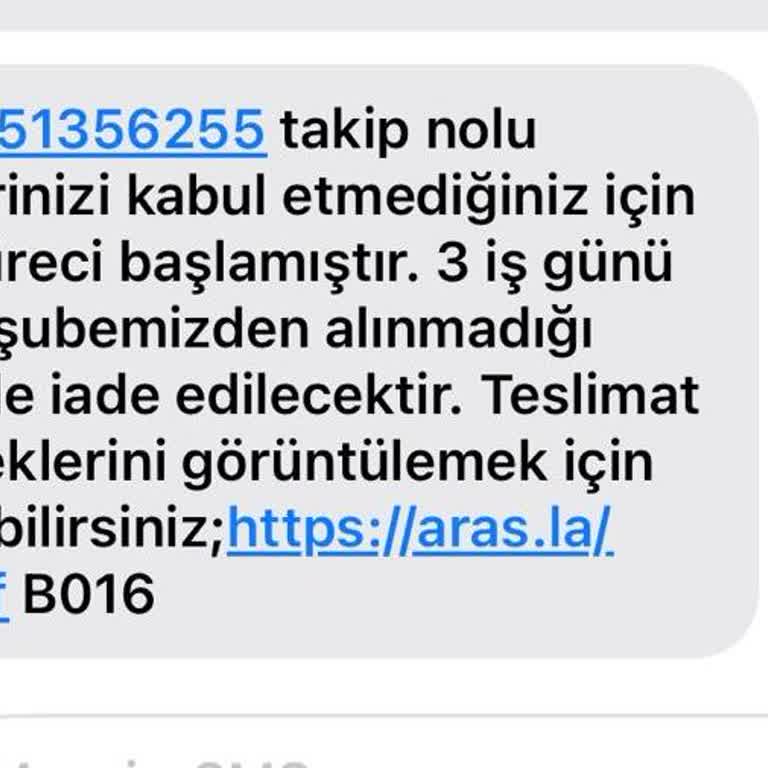 Aras Kargo Teslim Edilmeyen Kargo Ve İlgisiz Şube Yetkilileri Nedeniyle Mağduriyet