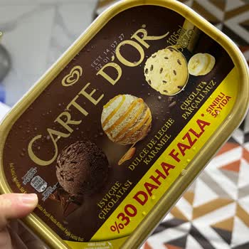 Carte D'Or Taze Tarihli Dondurmadan Kötü Koku Ve Tat Şoku