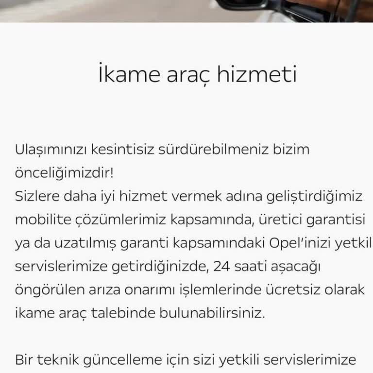 Opel Corsa Aracımın Uzayan Onarımı Ve İkame Araç Hakkımın Karşılanmaması Nedeniyle Mağduriyet Yaşıyorum
