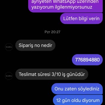 Siparişim Teslim Edilmedi, İade Ve Destek Sağlanmadı