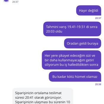 Getir Siparişim Teslim Edilmedi, İptal Edilemiyor Ve Mağdur Ediliyorum