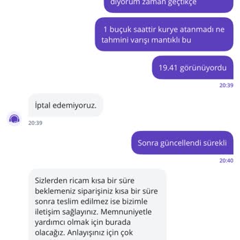 Getir Siparişim Teslim Edilmedi, İptal Edilemiyor Ve Mağdur Ediliyorum