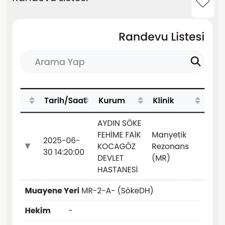 Söke Fehime Faik Kocagöz Hastanesi Yanlış MR Çekimi Nedeniyle Sağlık Sorunum Arttı