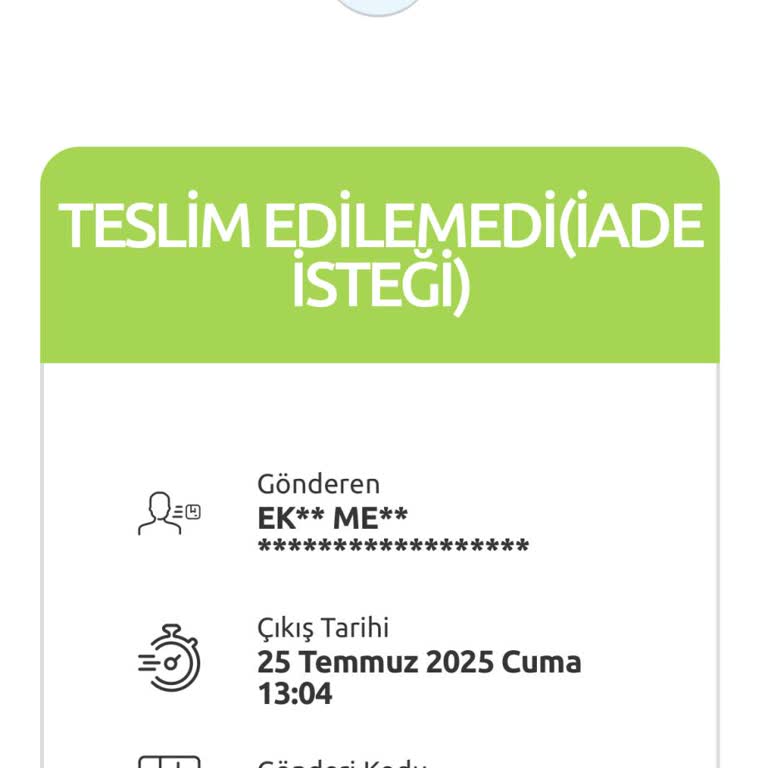 Acro İstanbul İade Sürecinde Adres Ve Kargo Sorunu Nedeniyle Ücretimi Alamıyorum!